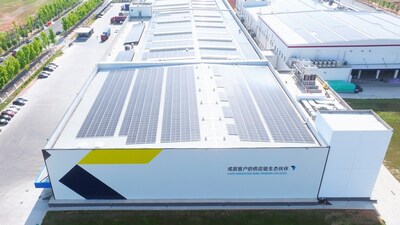 產(chǎn)業(yè)園50000多平方米屋頂太陽能光伏年發(fā)電量超1000萬度